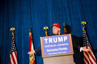 Trump brags about himself, dismisses his nomination rivals and talks tough about immigration and trade