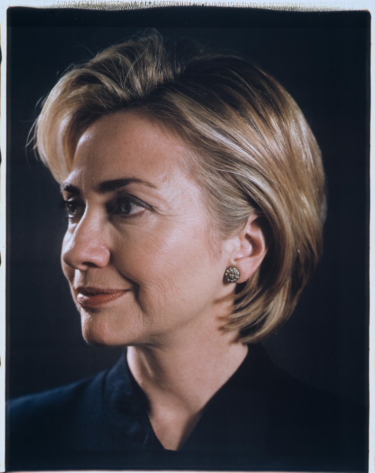 hillary clinton CHUCK CLOSEHillary, 1999Color Polaroid26 1/2 x 22 inches