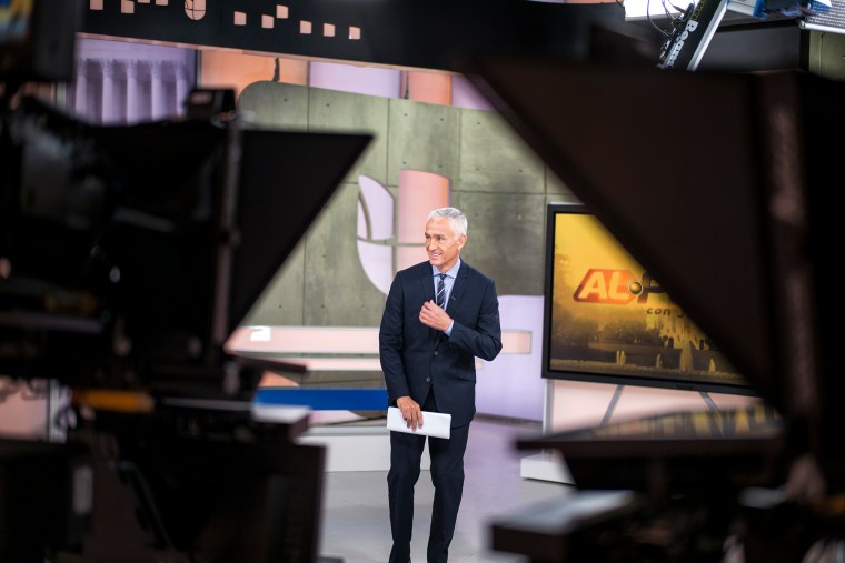 Univision news anchor Jorge Ramos at the Univision studios on Nov. 14, 2014, in Miami, Florida.