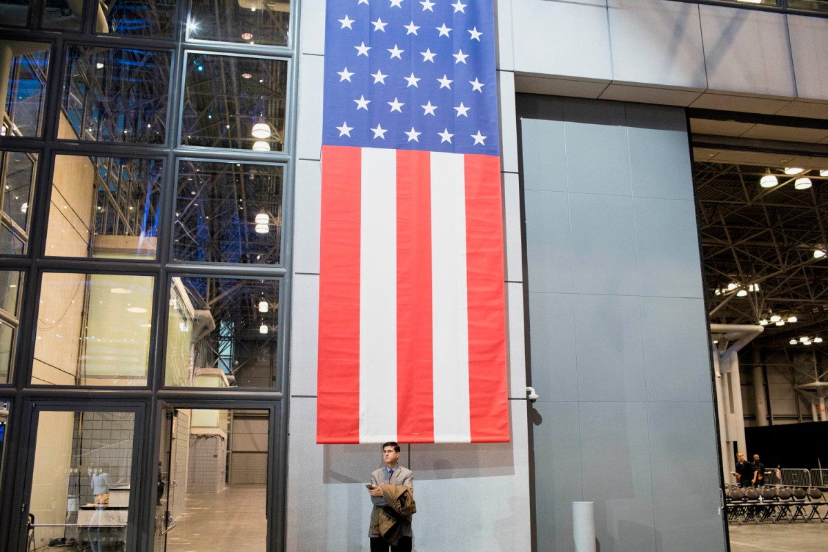 NEW YORK - NOV 8: Supporters attend an election night party for Democratic nominee Hillary Clinton on Tuesday, Nov. 8, 2016, at the Javits Center in New YorkÃ¢ÂÂs Manhattan borough.(Photo by Landon Nordeman)