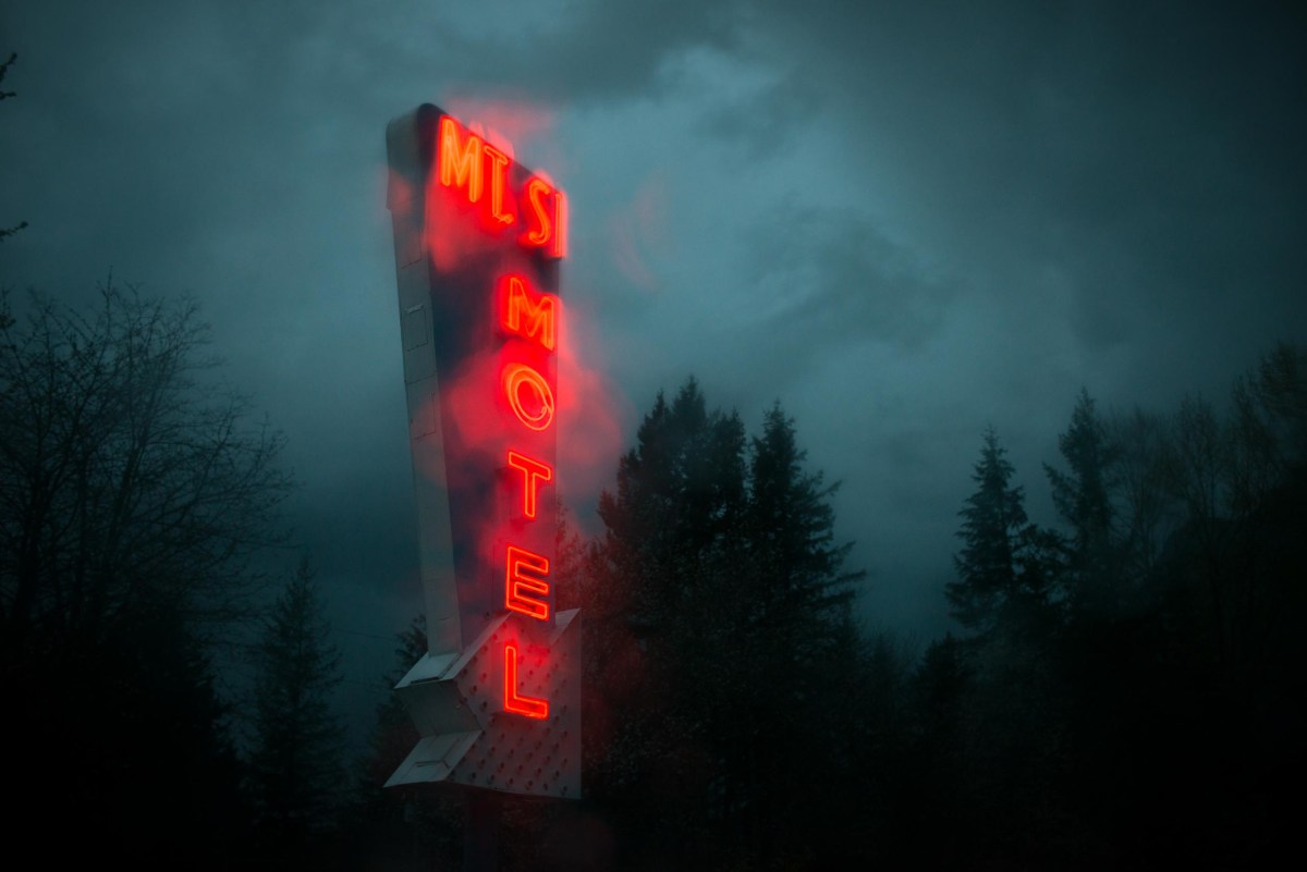 Outside the Mt. Si Motel in North Bend, Wash.
