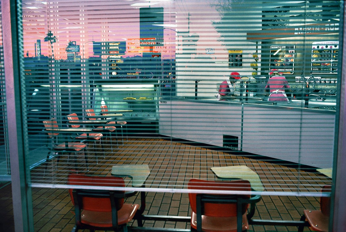 USA. Nevada. Las Vegas. Ice cream parlour. 1982.